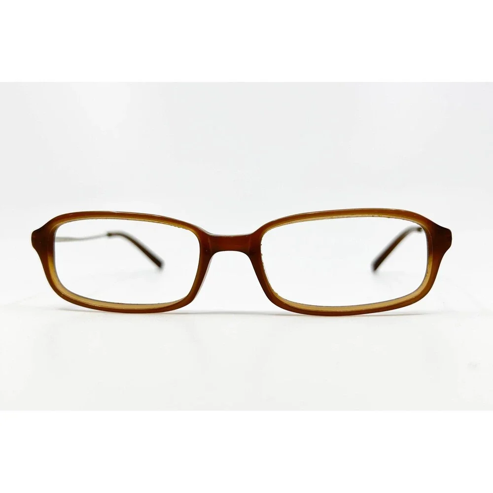 Tura Eyeglasses Women Light Brown TB306 Rectangle Metal Plastic 50-17-135